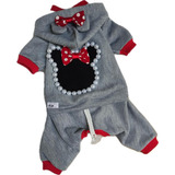 Macacão Moletom Minnie E Mickey Moda Pet