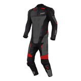Macacão Motociclista X11 Speed 2 De Couro 2 Peças Com Cupim