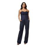 Macacão Pantalona Algodão Longo Sawary