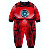 Macacão Pijama Homem De Ferro Infantil