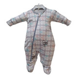 Macacão Pijama Plush Bebê Menina Estampado Lessa Kids 7754