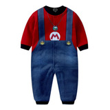 Macacão Pijama Super Mario Bros Infantil