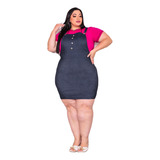 Macacao Plus Size Jardineira Feminina Tamanho Grande