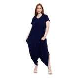 Macacao Saruel Estampado Zebra Macaquinho Feminino Plus Size