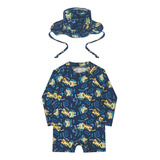 Macacão Uv Proteção Solar Bebe Praia, Piscina E Natação
