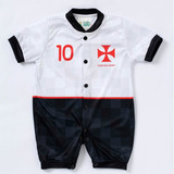 Macacão Vasco Torcida Baby Estilo Oficial Licenciado + Nf