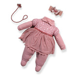 Macacão Vestido Bebe Luxo Princesa Renda Tule Menina