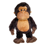 Macaco De Pelúcia Grande Gorila Realista Monkey Decoração