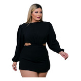 Macaquinho Macacão Curto Plus Size Feminino Short Saia Luxo