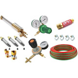 Maçarico De Corte Kit Glp E Oxigênio C/reguladores+mangueira