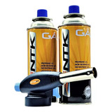 Maçarico Portátil Solda + 2 Spray Refil Gás Butano Nautika