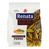 Macarrão De Sêmola De Trigo Grano Duro Tricolori Penne Renata Superiore Pacote 500g