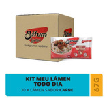 Macarrão Oriental De Arroz Bifum Lámen Carne 70g - 30unid