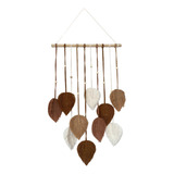 Macrame Tapeçaria De Parede Pendurado Ornamento Pano Marrom