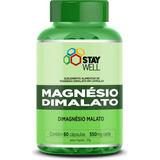 Magnésio Dimalato 100% Puro - Matéria Prima Importada - 60 Cápsulas