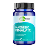 Magnésio Dimalato 1200mg Funcionamento Muscular 60 Capsulas
