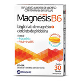 Magnesis B6 30 Capsulas - Fonte De Magnésio E Vitamina B6