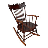 Magnifica Cadeira De Balanço Antiga Jacaranda