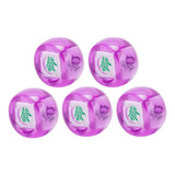 Mahjong Wind Direction Dice, 5 Peças (east South West North)