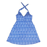 Maiô De Vestido Saída Embutida Moda Praia Plus Size 2 Em 1