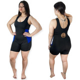 Maiô Hidroginástica Natação Piscina + 1 Touca Brinde Verde L