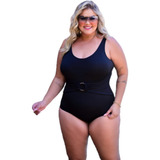 Maio Maiô Body Plus Size Cinto Decorativo Com Argola