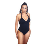 Maiô Plus Size Com Bojo Cortinão Senhoritas Frente Única