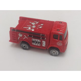 Maisto Miniatura Caminhão Bombeiros Vermelho E Preto 6 Cm