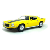 Maisto Miniatura Chevrolet Camaro 1971 Amarelo 1:18