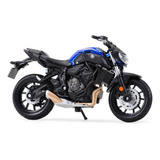 Maisto Miniatura Moto Yamaha Mt-07 Azul 1:18 Frete Grátis