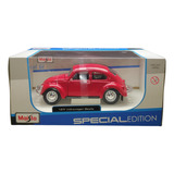 Maisto Special Edition 1:24 Volkswagen Beetle Fusca Vermelho