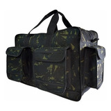 Mala Bolsa Em Lona Camuflada Impermeável