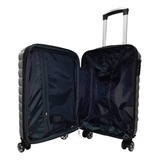 Mala De Viagem Bordo Cadeado Tsa Rodinhas 360° Polo King Cor Preto Liso