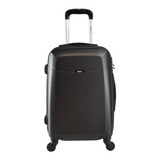 Mala Viagem Bordo 20'' Abs 4 Rodas 360º Cadeado Com Trava Cor Preto