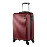 Mala Viagem Bordo Americana Abs 18 Cadeado Roda 360 Anac 8kg Cor Vermelho