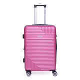 Mala Viagem Grande 32kg Rodinhas 360 De Mão Abs Anac Mundi Cor Rose Liso