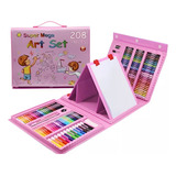 Maleta Arte Desenho Artista Mirim Pintura Perfeita 208pcs