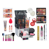 Maleta De Maquiagem Completa 32 Sombras Ruby Rose E Blush Mx