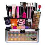 Maleta De Maquiagem Completa Profissional Baase Paleta Ruby 