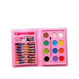 Maleta De Pintura Infantil Material Escolar Estojo 24 Pecas