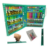 Maleta De Pintura Infantil Material Escolar Homem 150 Peças