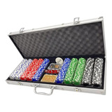 Maleta De Poker Jogo Com 500