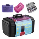 Maleta Dompel Manicure Para 34 Esmaltes Com Porta Acetona