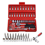 Maleta Estojo Kit Caixa Jogo Ferramentas Completa Crv 46cps 
