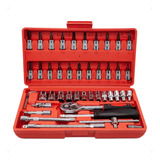 Maleta Estojo Kit Caixa Jogo Ferramentas Completa Crv 46cps 