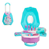 Maleta Kit Brinquedo Infantil Salão De Beleza 2 Em 1 Menina