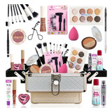 Maleta Kit Maquiagem Profissional Completa Ruby Rose +