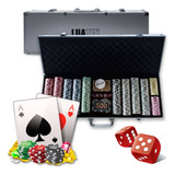 Maleta Luxo De Poker 500 Fichas