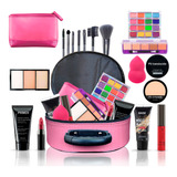 Maleta Maquiador Completa + Maquiagens Kit Luisance Ds54 Top