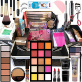 Maleta Maquiagem Completa Base Ruby Rose Macrilan Pinceis